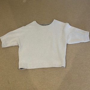 Cool texture outside, sweatshirt inside - great lines, total COS